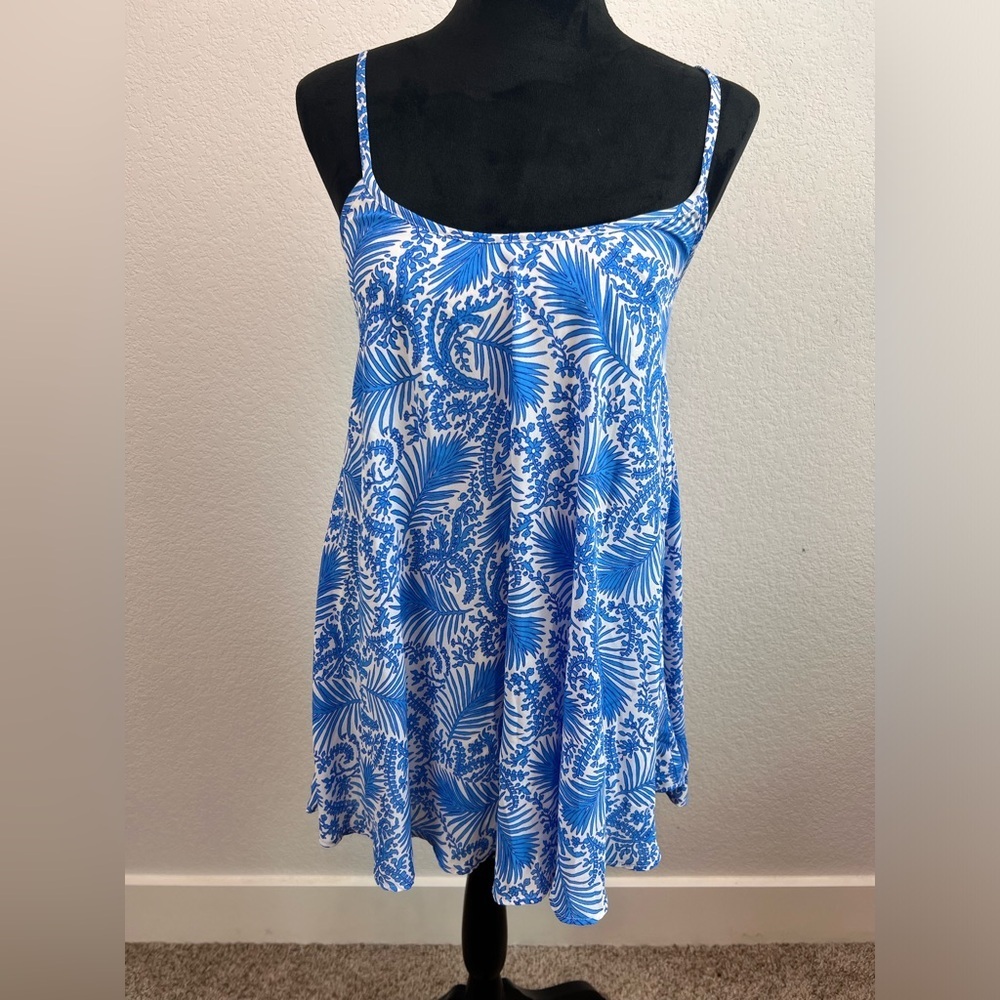 Show Me Your Mumu Bella Blue Sleeveless Mini Dress Size XS